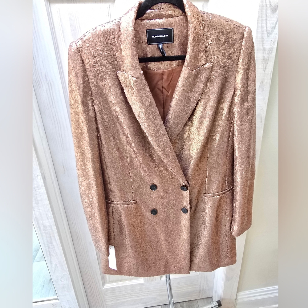 BCBGMAXAZRIA SEQUINED LADIES JACKET